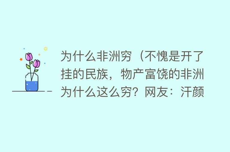 为什么非洲穷（不愧是开了挂的民族，物产富饶的非洲为什么这么穷？网友：汗颜）