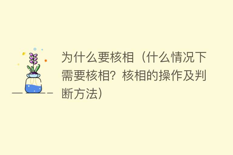 为什么要核相（什么情况下需要核相？核相的操作及判断方法）