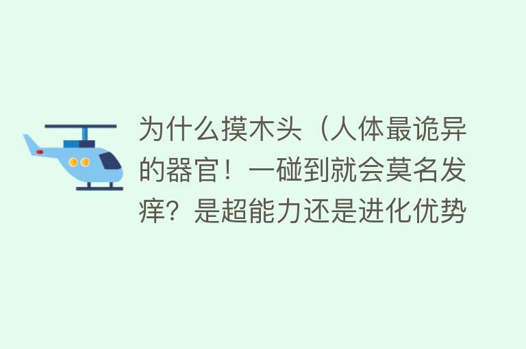 为什么摸木头（人体最诡异的器官！一碰到就会莫名发痒？是超能力还是进化优势？）