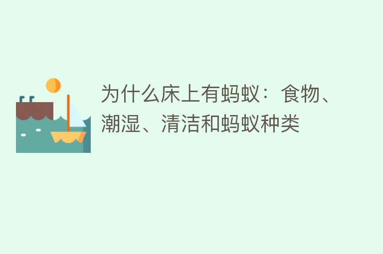 为什么床上有蚂蚁：食物、潮湿、清洁和蚂蚁种类