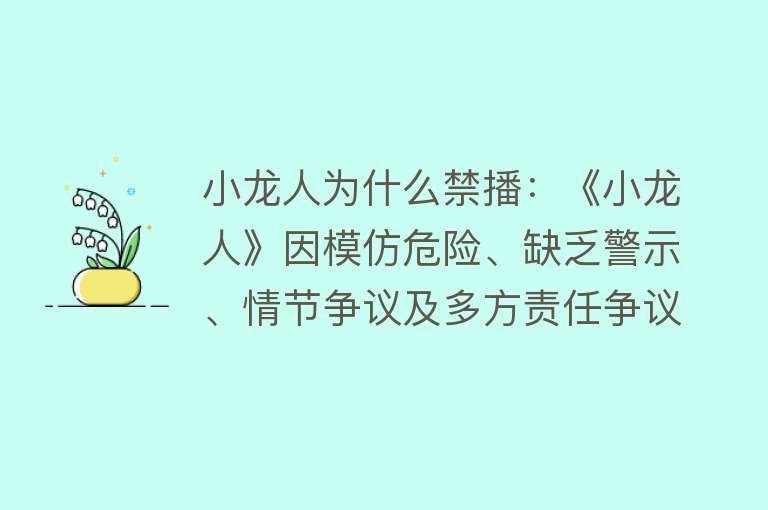 小龙人为什么禁播：《小龙人》因模仿危险、缺乏警示、情节争议及多方责任争议而禁播