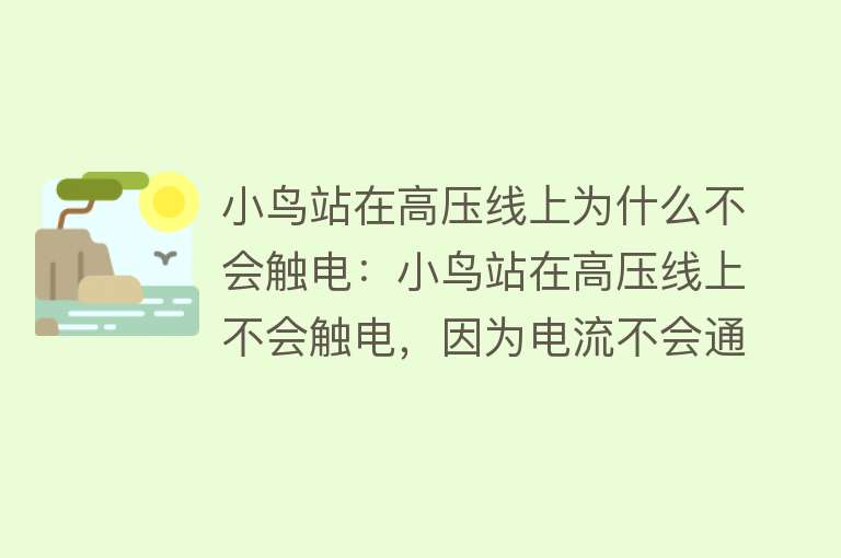 小鸟站在高压线上为什么不会触电：小鸟站在高压线上不会触电，因为电流不会通过小鸟身体形成回路