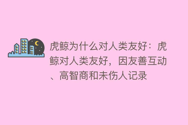 虎鲸为什么对人类友好：虎鲸对人类友好，因友善互动、高智商和未伤人记录