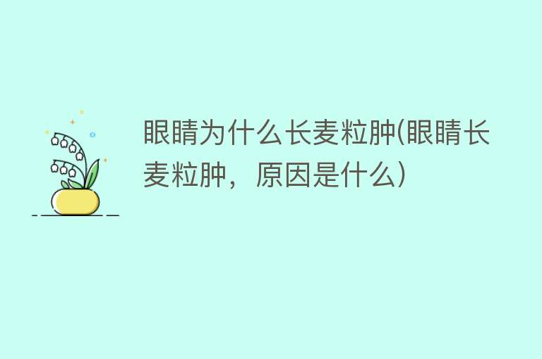 眼睛为什么长麦粒肿(眼睛长麦粒肿，原因是什么)