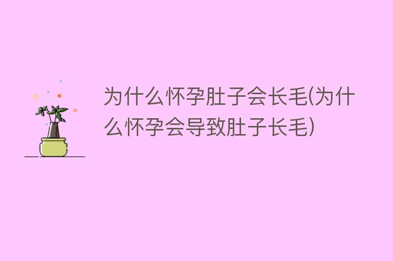 为什么怀孕肚子会长毛(为什么怀孕会导致肚子长毛)